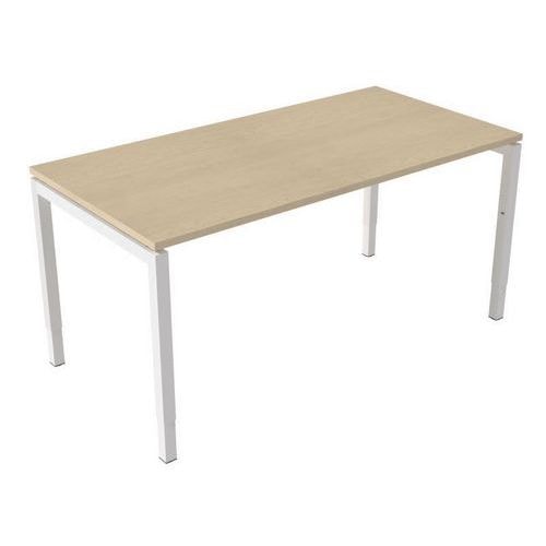 Bureau droit Kelli ergonomique à manivelle Chêne 160 cm - Image principale