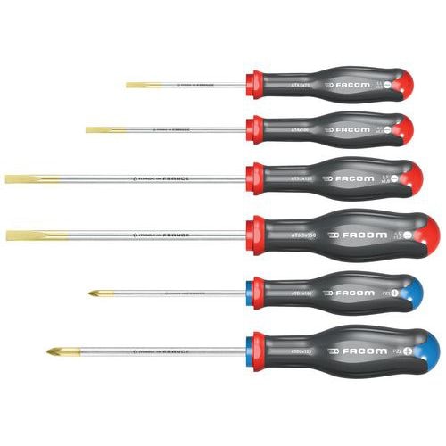 Jeu de 6 tournevis Protwist® - embouts plat & Pozidriv® - Image principale