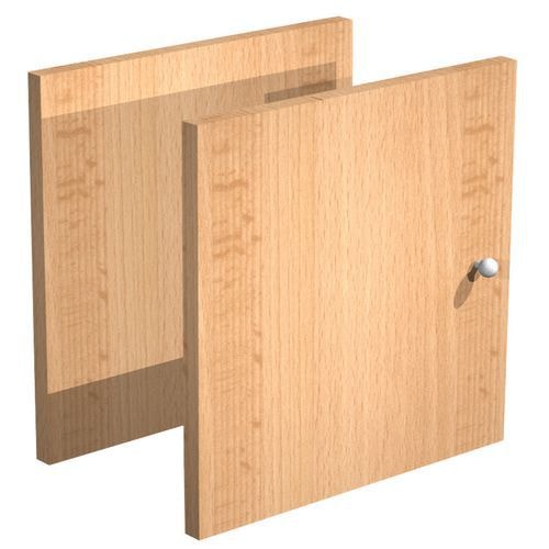 Lot de 2 portes pour meuble de rangement Maxicube - Hêtre - Image principale