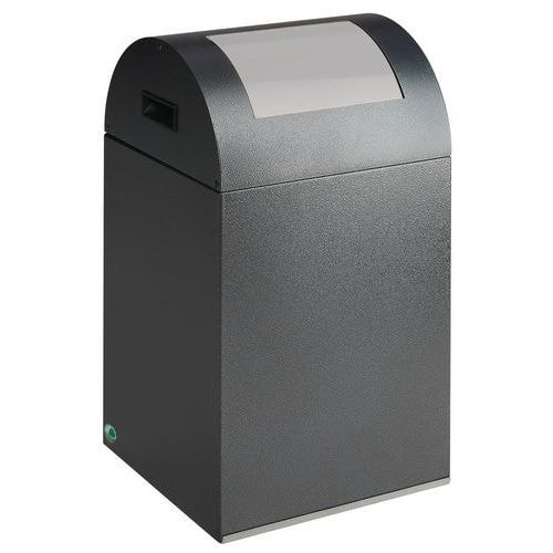 Poubelle tri anti-feu - 43 L - Antique trappe anthracite - Image principale