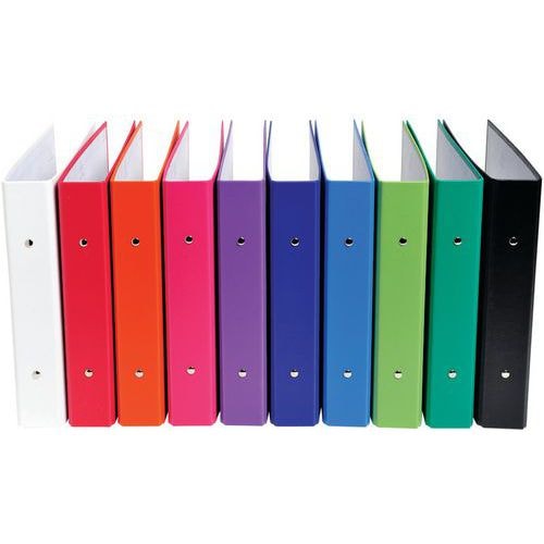 Classeur rembordé PP format ecolier 4 anneaux 30mm 230x215mm - Image principale