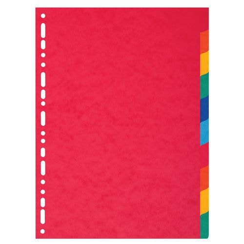 Lot de 25 Intercalaires carte 220g 10 positions - a4 maxi - Image principale