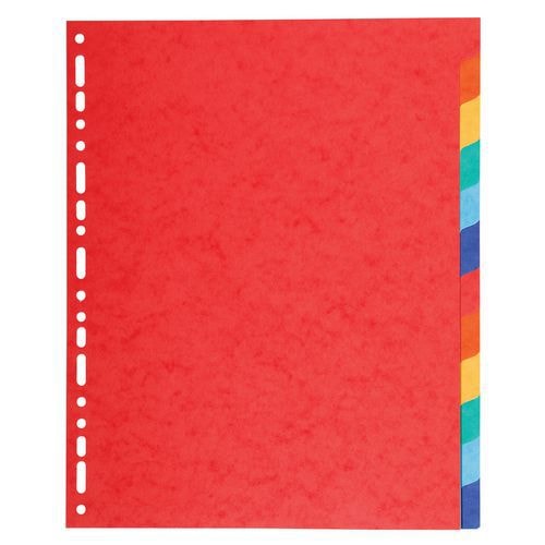 Lot de 25 Intercalaires carte 220g 12 positions - a4 maxi - Image principale