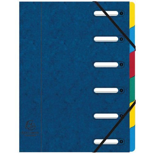 Trieur harmonika® avec élastiques 6 compartiments assortis (lot de 8) - Image principale