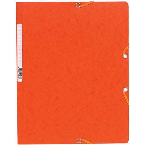 Chemise élastique sans rabat carte lustrée 400gm² A4 orange (lot de 25) - Image principale