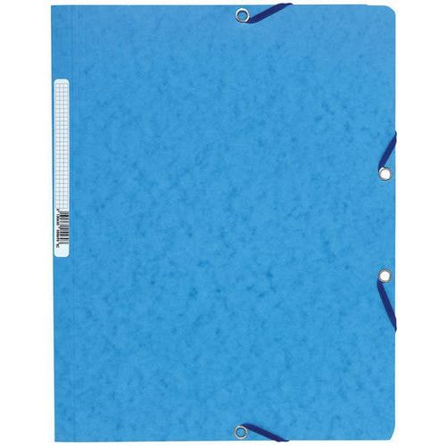 Chemise élastique sans rabat carte lustrée 400gm² A4 violine (lot de 25) - Image principale