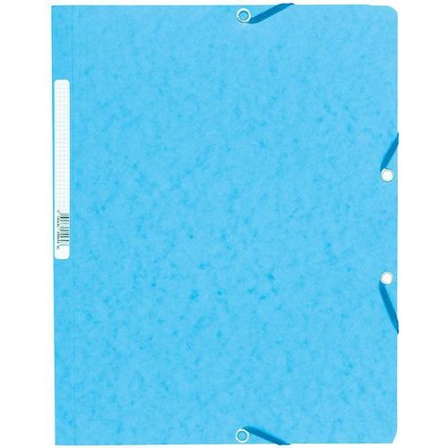 Chemise sans rabat carte lustrée 400gm² A4 turquoise (lot de 25) - Image principale