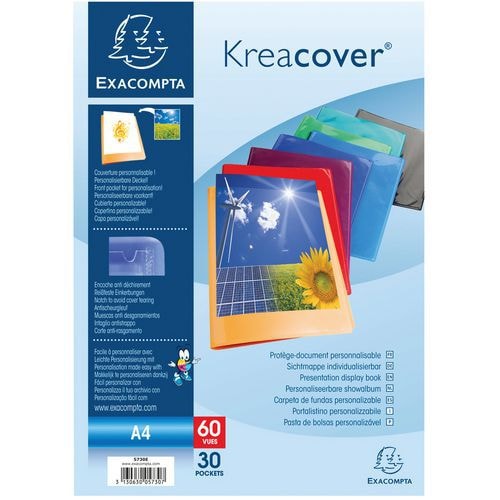 Protège-documents en PP semi rigide kreacover® 60 vues A4 - Image principale