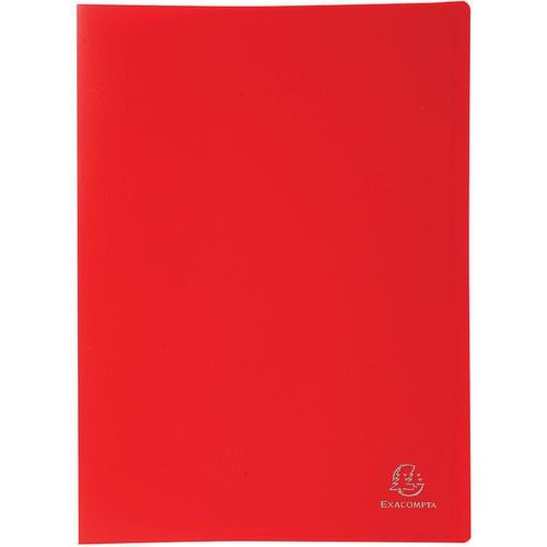 Lot 25 Protège-documents rouge PP souple opaque 20 vues A4 - Image principale