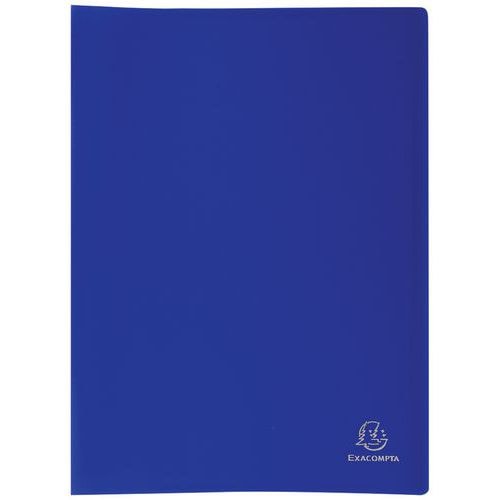 Protège-documents bleu PP souple pochettes opaque 80 vues A4 (lot de 12) - Image principale