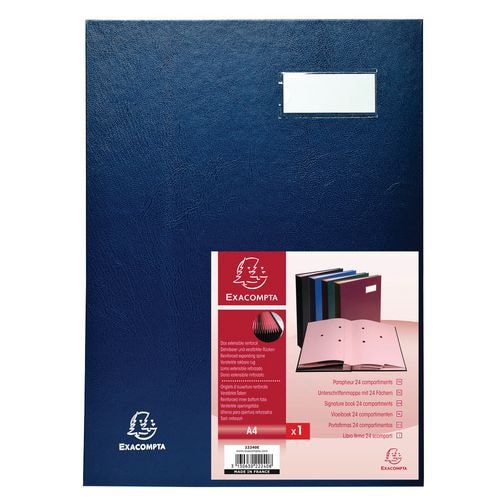 Lot de 5 Parapheur direction dos a soufflets - 24 compartiments - Image principale