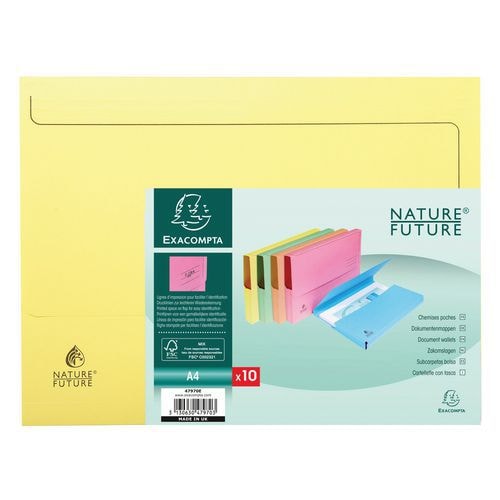 Set de 10 chemises poche super 250 245x325cm assorties - Image principale