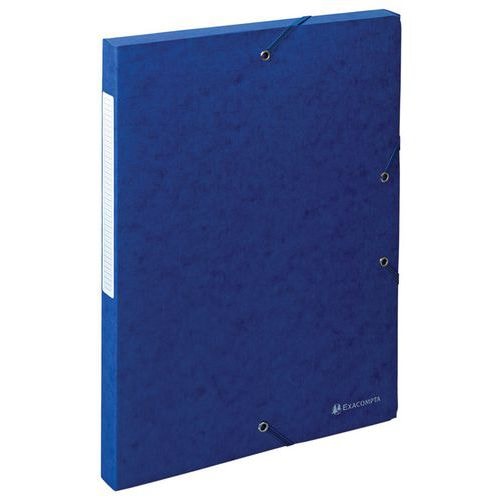 Lot de 10 boîtes classement exabox 25mm carte lustrée scotten A4 Bleu - Image principale