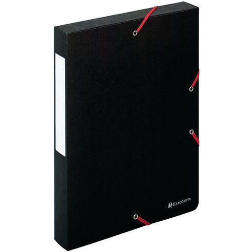 Lot de 10 boîtes exabox dos 40mm carte lustrée scotten A4 Noir - Image principale