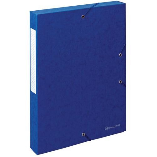 Lot de 10 boîtes exabox dos 40mm carte lustrée scotten A4 Bleu - Image principale