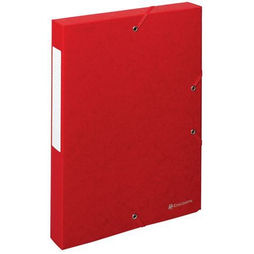 Lot de 10 boîtes exabox dos 40mm carte lustrée scotten A4 Rouge - Image principale