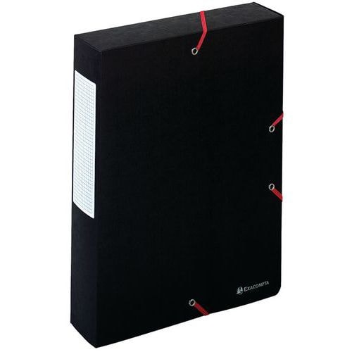 Lot de 10 boîtes exabox dos 60mm carte lustrée scotten A4 Noir - Image principale