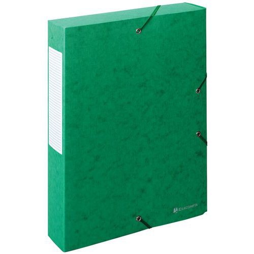 Lot de 10 boîtes exabox dos 60mm carte lustrée scotten A4 Vert - Image principale