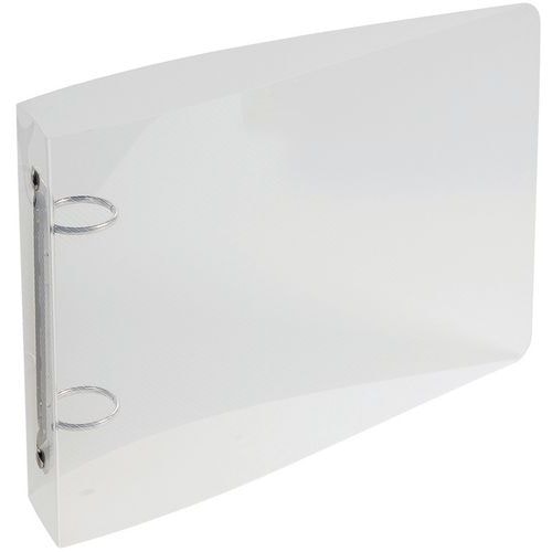 Lot de 10 classeurs pour fiches bristol 125x200 2 anneaux pp Cristal - Image principale
