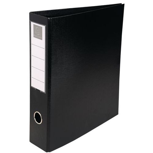 Lot de 10 classeurs rembordé pvc 4 anneaux d 50mm en 3ème A4 maxi Noir - Image principale