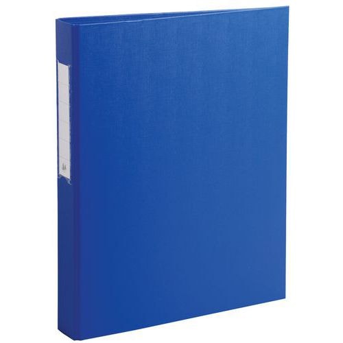 Lot de 10 classeurs rembordé PP 2 anneaux rond 25mm sur 3eme Bleu - Image principale