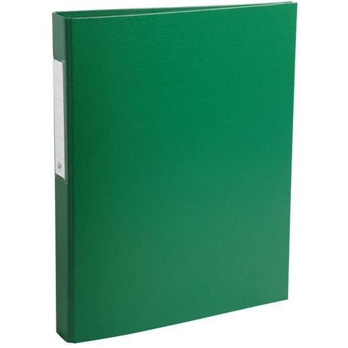 Lot de 10 classeurs rembordé PP 2 anneaux rond 25mm sur 3eme Vert - Image principale