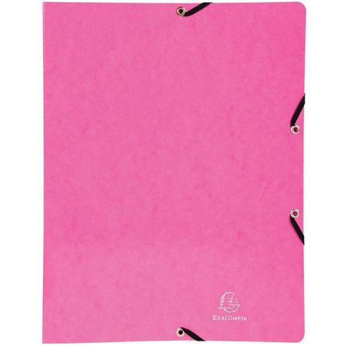 Lot de 20 classeurs à élastiques 2 anneaux 15mm iderama A4 Rose - Image principale