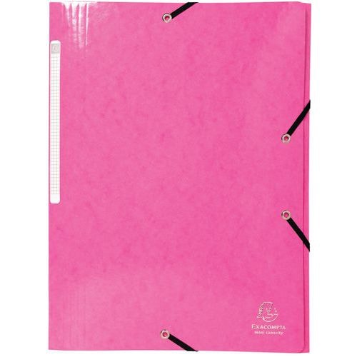 Lot de 25 chemises 3 rabats maxi capacity 425gm² iderama A4 Rose - Image principale