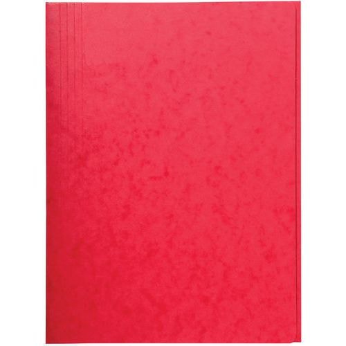 Lot de 25 chemises simple sans élastique avec 3 rabats 400gm² A4 Rouge - Image principale
