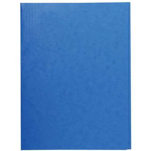 Lot de 25 chemises simple sans élastique avec 3 rabats 400gm² A4 Bleu - Image principale