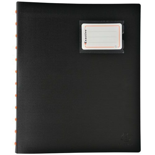 Lot de 4 Protège-documents à anneaux et pochettes 60 vues A4 Noir - Image principale