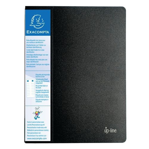 Lot de 8 Protège-documents rigide avec porte étiquette 120 vues - Image principale