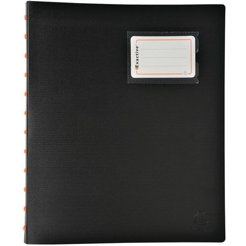 Lot de 6 Protège-documents à anneaux et pochettes 60 vues A4 Noir - Image principale