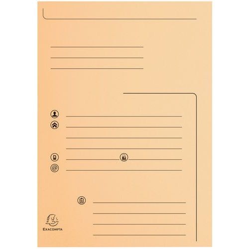 Set 25 chemises 2 rabats super 250 contact 24x32cm Assorties - Image principale