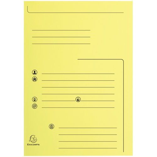 Lot de 5 paquets de 25 chemises 2 rabats super 250 24x32cm Canari - Image principale
