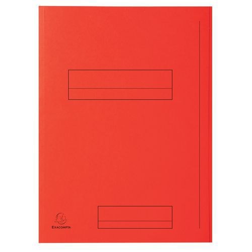 Lot de 5 paquets 50 chemise imprimées 2 rabats super 250 24x32cm Rouge - Image principale