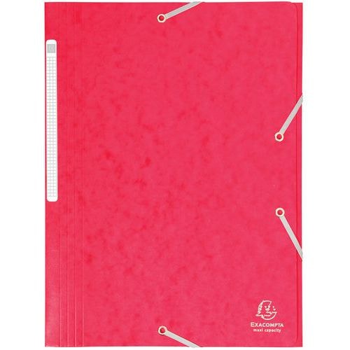 Lot de 25 chemises maxi capacity carte lustrée 425gm²  A4 Rouge - Image principale