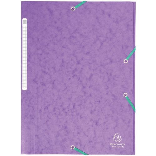 Lot de 25 chemises maxi capacity carte lustrée 425gm²  A4 Violet - Image principale