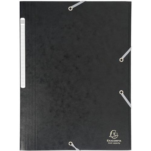 Lot de 25 chemises maxi capacity carte lustrée 425gm²  A4 Noir - Image principale