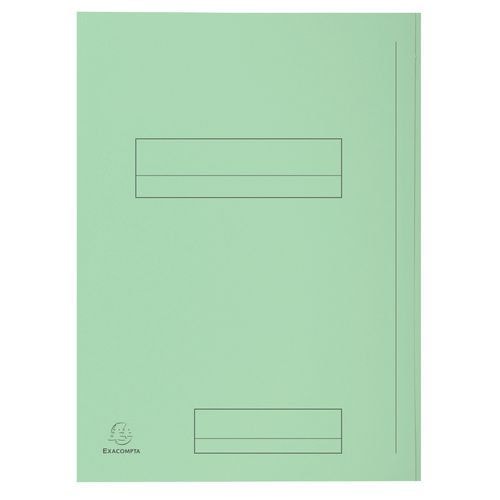 Lot de 5 paquets 50 chemises imprimées 2 rabats super 250 24x32cm Vert - Image principale