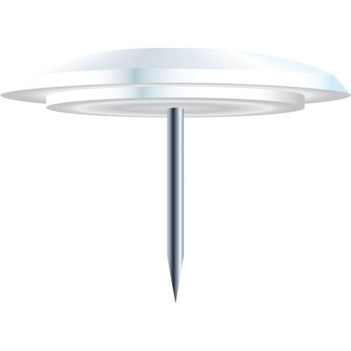 Boîte de 40 punaises pointe 7mm 10mm de diamètre blanc - Image principale