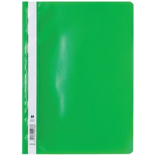 Lot de 25 chemises de présentation à lamelles PP standard A4 Vert clair - Image principale