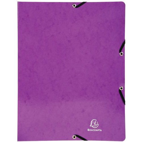 Lot de 20 classeurs à élastiques 2 anneaux 15mm iderama A4 Violet - Image principale