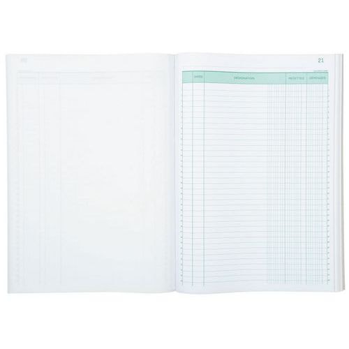 Lot de 5 Manifold recettes dépenses 29,7x21cm 50 feuillets - Image principale
