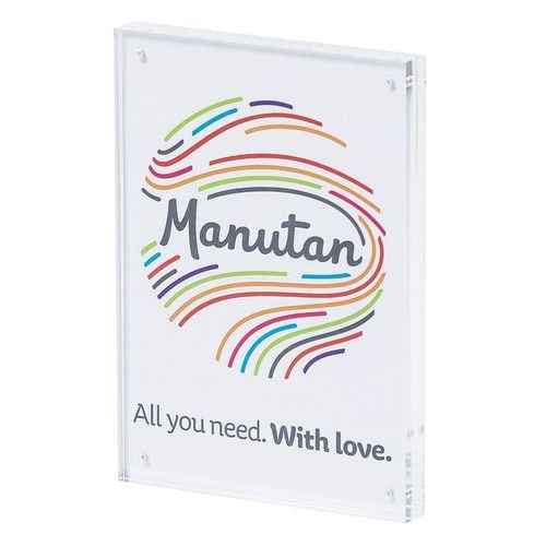 Cadre photo ou affichette magnétique transparent A5- Manutan - Image principale