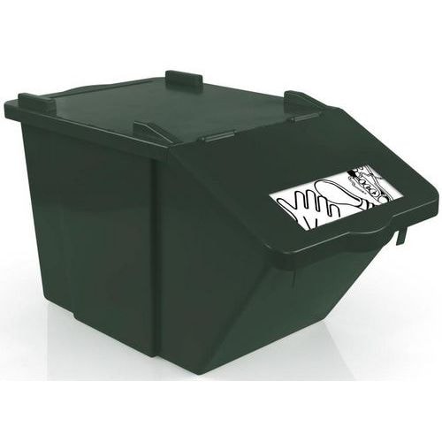 Poubelle HACCP emboîtable - Vert - Image principale