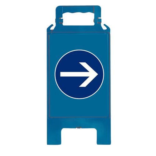 Chevalet de signalisation d'obligation - Bleu - Image principale