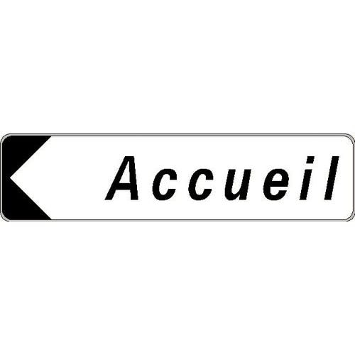 Panneau directionnel standard - Accueil - Longueur 500 mm - Image principale