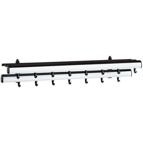 Portemanteau mural Allure - modèle 6 - Nbr patère : 15 - Noir - Image principale