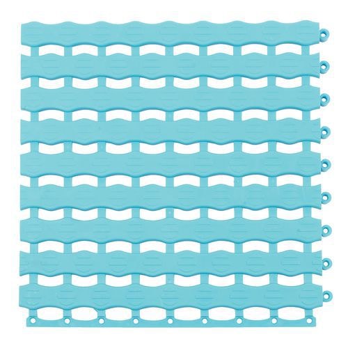 Caillebotis collectifs 27 dalles 33.3 x 33.3 cm - Bleu clair - Image principale